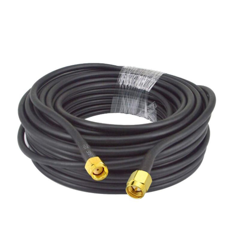 SMA Male To RP-SMA Male RG58 Coaxial Adapter Cable, Cable Length:1m - Connectors by buy2fix | Online Shopping UK | buy2fix