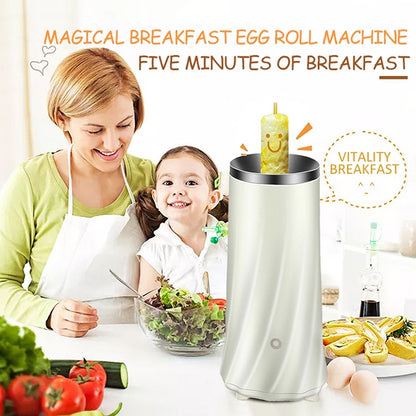 Automatic Multifunctional Egg Roll Maker Electric Egg Boiler Omelette Machine Breakfast Egg Tool(Green) - Electric Skillets by buy2fix | Online Shopping UK | buy2fix