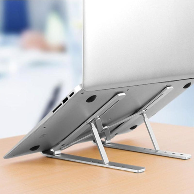 Aluminum Alloy Couch Notebook Mount Sofa Foldable Laptop Stand(Silver) - Computer & Networking by buy2fix | Online Shopping UK | buy2fix