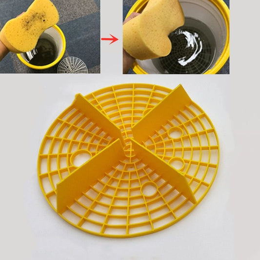 Car Washing Filter Sand And Stone Isolation Net, Size:Diameter 26cm(Yellow) - Car washing supplies by buy2fix | Online Shopping UK | buy2fix