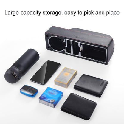 SUSISUN SNH010 Car Seat Gap Storage Box, Style:Positive Drive USB Charging(Black) - In Car by SUSISUN | Online Shopping UK | buy2fix