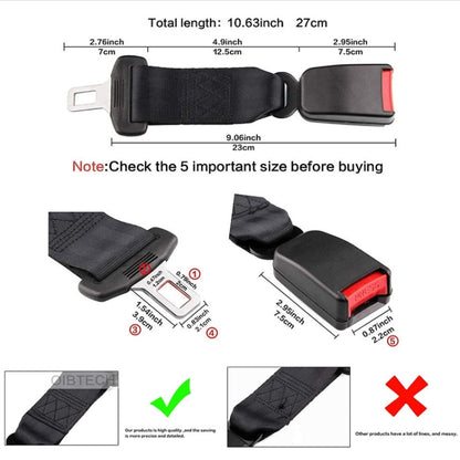 2 PCS Child And Pregnant Woman Car Seat Belt Extender, Length:23cm(Gray) - In Car by buy2fix | Online Shopping UK | buy2fix