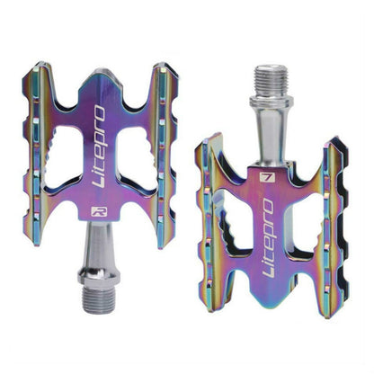 Litepro Ultralight Folding Bike Pedal K3 Bicycle Pedal, Color:Electroplating Colorful - Pedals by Litepro | Online Shopping UK | buy2fix