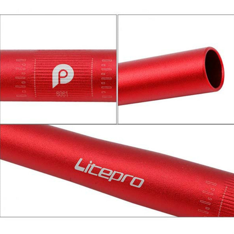 Litepro Mountain Bike Handlebar Folding Handlebar Horizontal LP Straight Handle, Size:580mm(Red) - Outdoor & Sports by Litepro | Online Shopping UK | buy2fix