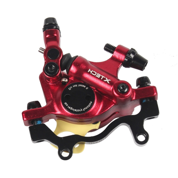 ZOOM HB100 Mountain Bike Hydraulic Brake Caliper Folding Bike Cable Pull Hydraulic Disc Brake Caliper, Style:Rear(Red) - Outdoor & Sports by Zoom | Online Shopping UK | buy2fix