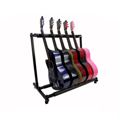 Foldable Long Metal Guitar Display Stand Shelf, Specification:Three Racks - Stringed Instruments by buy2fix | Online Shopping UK | buy2fix