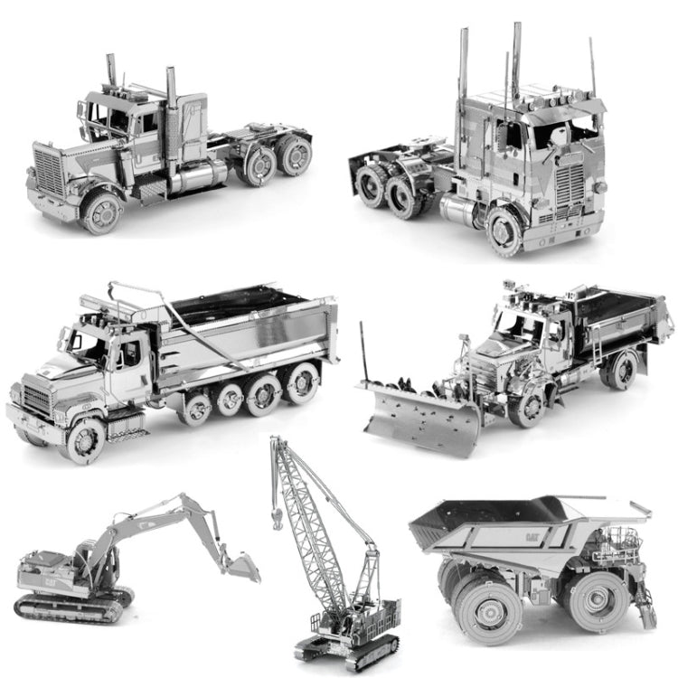 3D Metal Assembly Model Engineering Vehicle Series DIY Puzzle Toy, Style:Loader - Puzzle Toys by buy2fix | Online Shopping UK | buy2fix