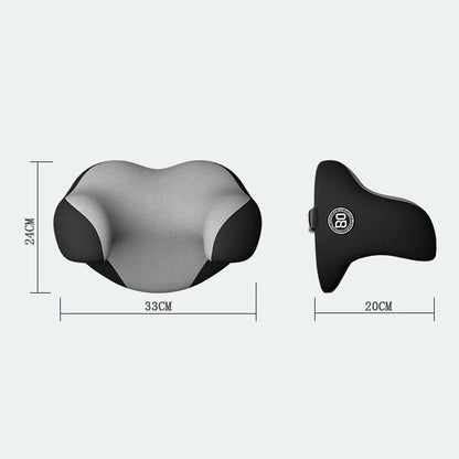 U-shaped Car Headrest Car Memory Foam Neck Pillow(Pure Black) - Seat Accessories by buy2fix | Online Shopping UK | buy2fix