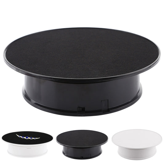 20cm 360 Degree Electric Rotating Turntable Display Stand Photography Video Shooting Props Turntable, Max Load 1.5kg, Powered by Battery(Black) - Camera Accessories by buy2fix | Online Shopping UK | buy2fix