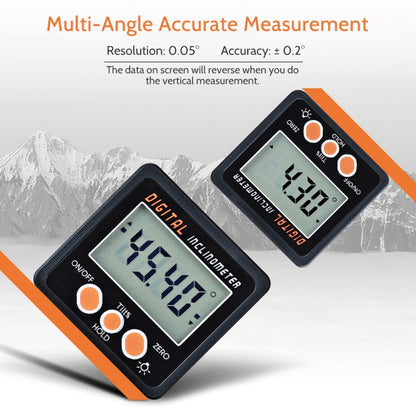 IP54 Precision Electronic Digital Display Inclinometer 4 x 90 Degree Protractor Angle Box - Consumer Electronics by buy2fix | Online Shopping UK | buy2fix