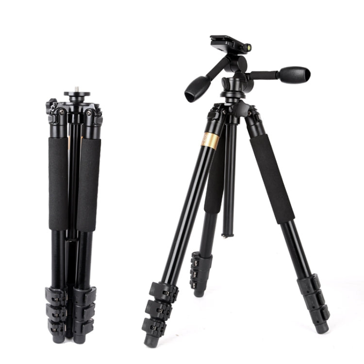 Q620 4-Section Folding Legs Heavy Duty Aluminum Alloy Tripod With Three-Dimensional Damping Tripod Heads - Camera Accessories by buy2fix | Online Shopping UK | buy2fix