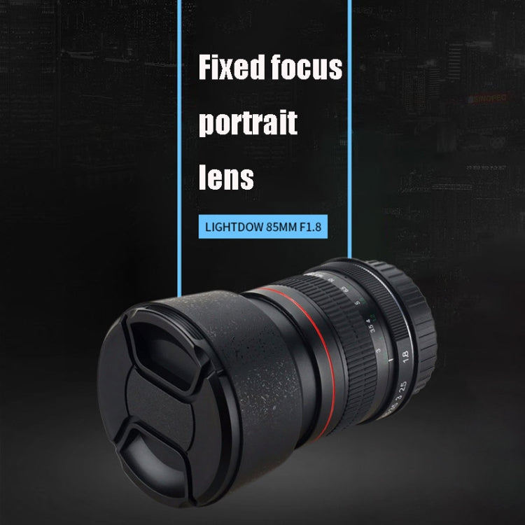 Lightdow 85mm F1.8 Fixed Focus Portrait Macro Manual Focus Camera Lens for Sony Cameras - Camera Accessories by Lightdow | Online Shopping UK | buy2fix