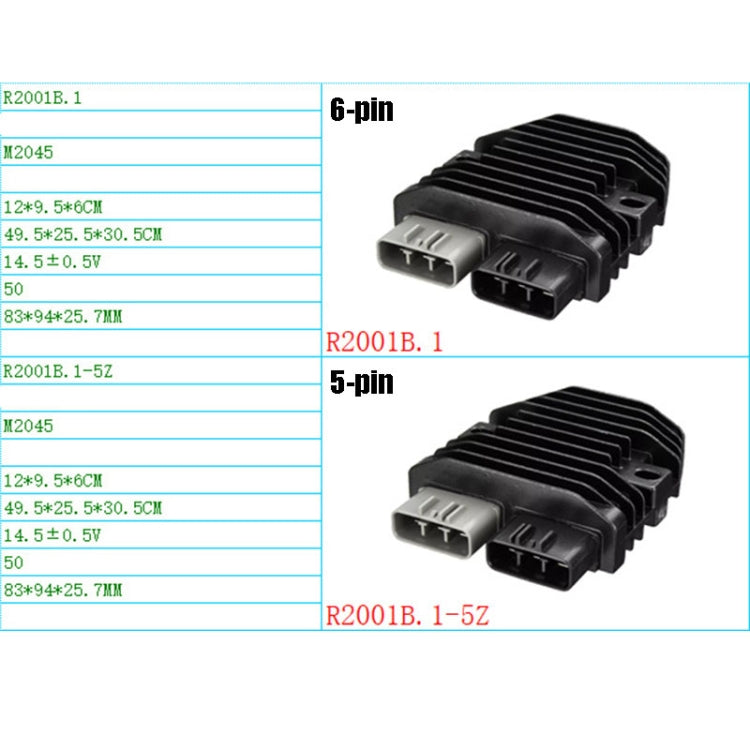 2001B.1 Motorcycle Rectifier For Can-Am Commander 1000 RHINO700/YXR700, Style:6-pin - In Car by buy2fix | Online Shopping UK | buy2fix