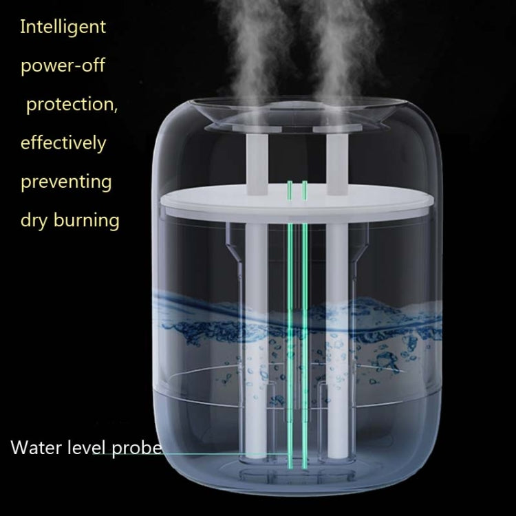 M09 Dual Nozzles Air Humidifier LED Digital Display UV Sterilization Portable Car Humidifier, Product specifications: Rechargeable Type(Green) - Home & Garden by buy2fix | Online Shopping UK | buy2fix