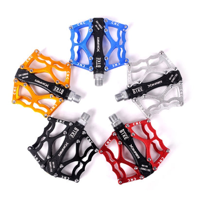 Bicycle Pedal Mountain Bike Aluminum Alloy Palin Pedal Non-Slip Bearing Pedal(901-2 Red) - Outdoor & Sports by buy2fix | Online Shopping UK | buy2fix