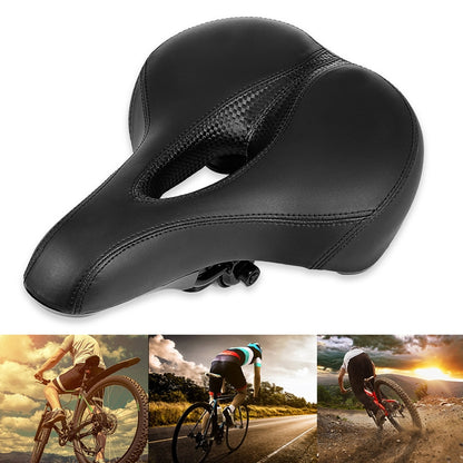 Bicycle Cushion With Lamp Bicycle Saddle Mountain Bike Saddle(Black) - Outdoor & Sports by buy2fix | Online Shopping UK | buy2fix