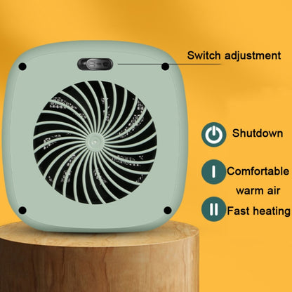 Home Desktop Mini Portable PTC Dumping Power-off Heater, Specification:EU Plug(Green) - Consumer Electronics by buy2fix | Online Shopping UK | buy2fix