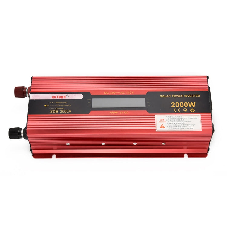 XUYUAN 2000W Car Battery Inverter with LCD Display, Specification: 24V to 110V -  by XUYUAN | Online Shopping UK | buy2fix