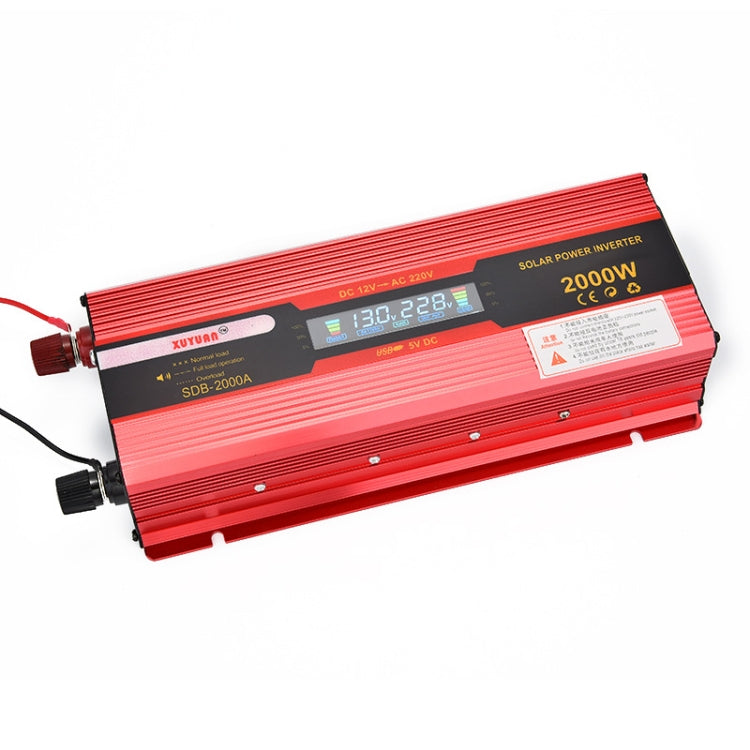 XUYUAN 2000W Car Battery Inverter with LCD Display, Specification: 24V to 110V -  by XUYUAN | Online Shopping UK | buy2fix