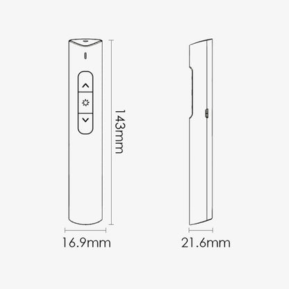 Deli 2.4G Flip Pen Business Presentation Remote Control Pen, Model: 2801 White (Red Light) -  by Deli | Online Shopping UK | buy2fix