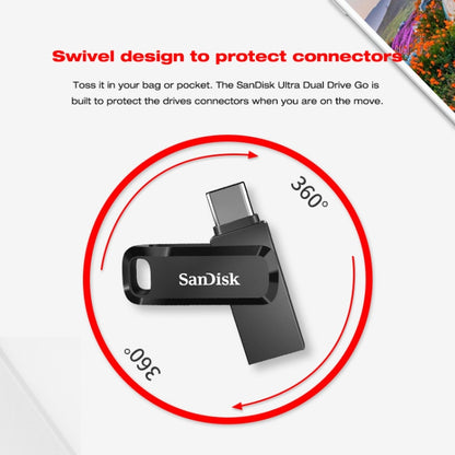 SanDisk Type-C + USB 3.1 Interface OTG High Speed Computer Phone U Disk, Colour: SDDDC3 Black Plastic Shell, Capacity: 64GB - USB Flash Drives by SanDisk | Online Shopping UK | buy2fix