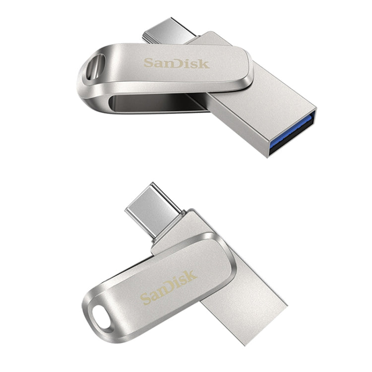 SanDisk Type-C + USB 3.1 Interface OTG High Speed Computer Phone U Disk, Colour: SDDDC4 Silver Metal Shell, Capacity: 256GB - USB Flash Drives by SanDisk | Online Shopping UK | buy2fix