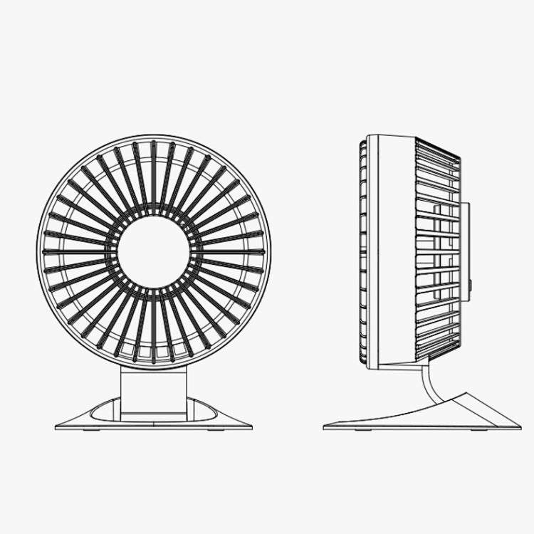 F2 Student USB Quiet Office Desktop Mini Fan, Colour: Black Without Battery - Consumer Electronics by buy2fix | Online Shopping UK | buy2fix