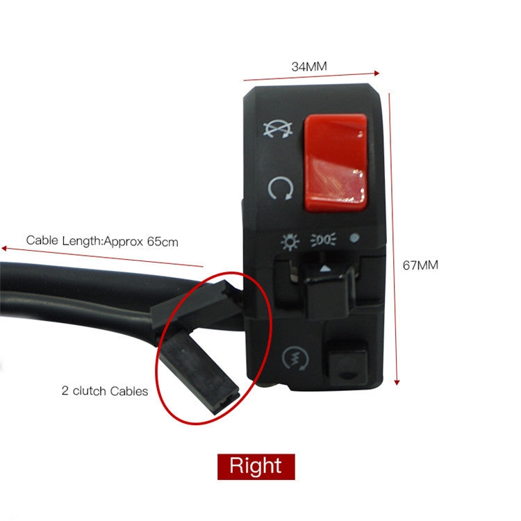 Motorcycle Modification Handle Assembly Universal Switch( Right) - Electrical System by buy2fix | Online Shopping UK | buy2fix