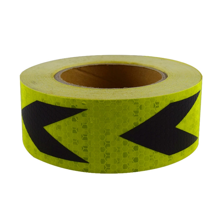 PVC Crystal Color Arrow Reflective Film Truck Honeycomb Guidelines Warning Tape Stickers 5cm x 25m(Green Black) - Reflective Material by buy2fix | Online Shopping UK | buy2fix