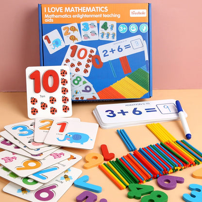 Mathematical Arithmetic Teaching Kids Early Education Wooden Children Toys - Math Toys by buy2fix | Online Shopping UK | buy2fix