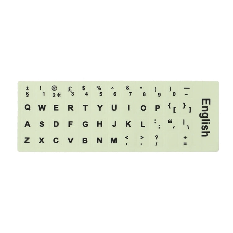 3 PCS Luminous Keyboard Stickers Notebook Desktop Computer Keyboard Stickers(English) - Silicone / Sticker by buy2fix | Online Shopping UK | buy2fix