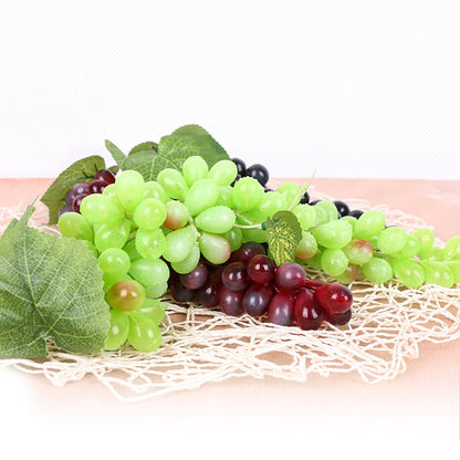 4 Bunches 36 Green Grapes Simulation Fruit Simulation Grapes PVC with Cream Grape Shoot Props - Camera Accessories by buy2fix | Online Shopping UK | buy2fix