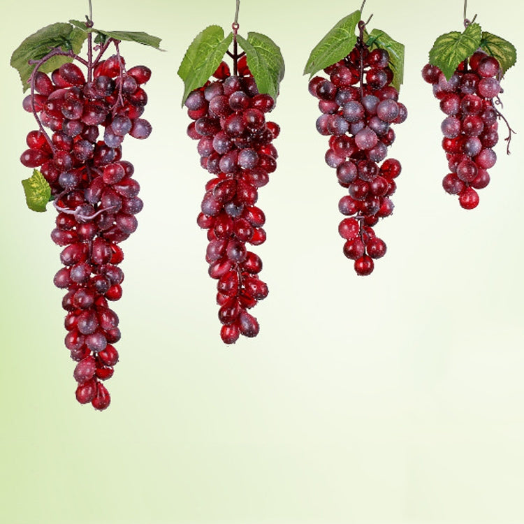 2 Bunches 85 Red Grapes Simulation Fruit Simulation Grapes PVC with Cream Grape Shoot Props - Camera Accessories by buy2fix | Online Shopping UK | buy2fix