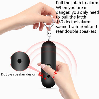 AF-2001 130dB Personal Alarm Waterproof Keychain Double Speaker High Scorpion Anti-Wolf Alarm(Black) - Security by buy2fix | Online Shopping UK | buy2fix