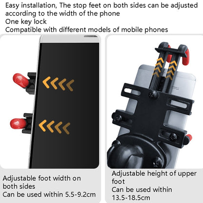 Motorcycle Metal Navigation Mobile Phone Bracket,Style: Handle Installation (Anti-theft) - Holder by buy2fix | Online Shopping UK | buy2fix