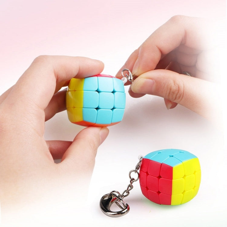 2 PCS Mini Keychain Magic Cube Decompression Toy Pyramid Keychain - Magic Cubes by buy2fix | Online Shopping UK | buy2fix