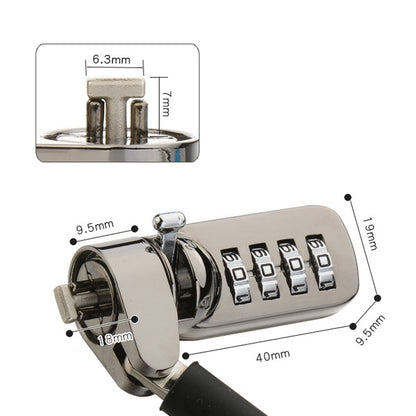 YF21067 Digital Device Anti-Theft Lock  Laptop Lock(Black) - Computer & Networking by buy2fix | Online Shopping UK | buy2fix