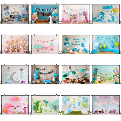 2.1m x 1.5m One Year Old Birthday Photography Background Cloth Birthday Party Decoration Photo Background(575) - Camera Accessories by buy2fix | Online Shopping UK | buy2fix