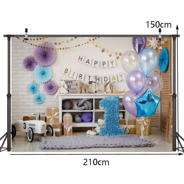 2.1m x 1.5m One Year Old Birthday Photography Background Cloth Birthday Party Decoration Photo Background(582) - Camera Accessories by buy2fix | Online Shopping UK | buy2fix