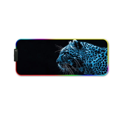 400x900x4mm F-01 Rubber Thermal Transfer RGB Luminous Non-Slip Mouse Pad(Ice Lend) - Mouse Pads by buy2fix | Online Shopping UK | buy2fix