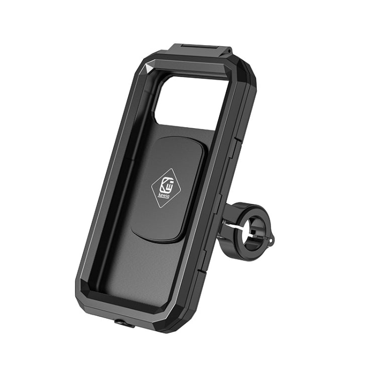 Kewig Bicycle Motorcycle Waterproof Box Mobile Phone Bracket Riding Touch Mobile Phone Fixed Seat(M18L-B1 Large Handlebar Installation) - Holder by buy2fix | Online Shopping UK | buy2fix