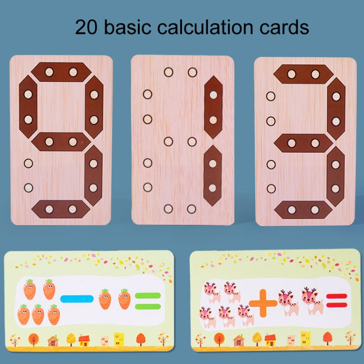 Addition and Subtraction Learning Blocks Early Education Puzzle Enlightenment Building Board(Numbers 0-9) - Math Toys by buy2fix | Online Shopping UK | buy2fix