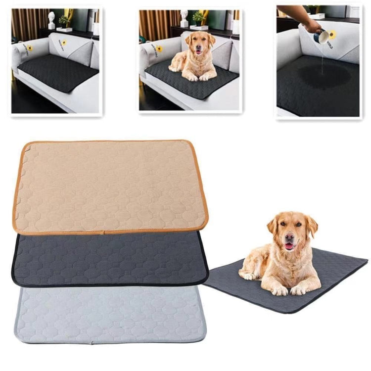 67x50cm Car Pet Injection Pad Waterproof Pad Cat Dog Sofa Waterproof Diapholic Carpet Water Absorbing Pad(Light Grey) - Seat Accessories by buy2fix | Online Shopping UK | buy2fix