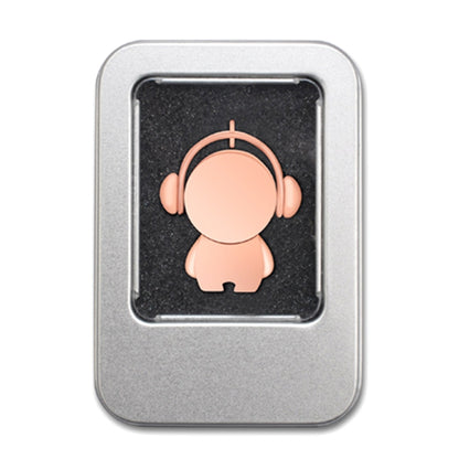 Y01 Metal Musician Car Cartoon Style U Disk, Capacity: 128GB(Rose Gold) - USB Flash Drives by buy2fix | Online Shopping UK | buy2fix