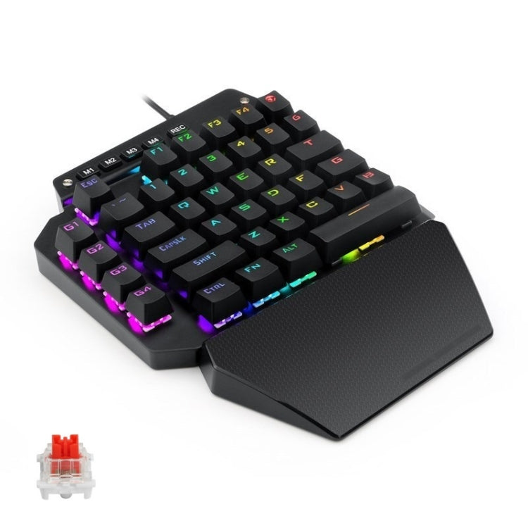 K700 44 Keys RGB Luminous Switchable Axis Gaming One-Handed Keyboard, Cable Length: 1m(Red Shaft) - Wired Keyboard by buy2fix | Online Shopping UK | buy2fix