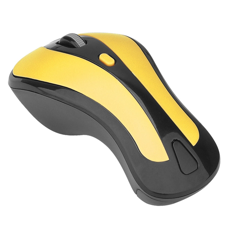 PR-01 1600 DPI 7 Keys Flying Squirrel Wireless Mouse 2.4G Gyroscope Game Mouse(Black Yellow) - Wireless Mice by buy2fix | Online Shopping UK | buy2fix