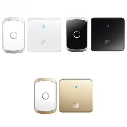 CACAZI FA50 1 For 1 Push-button Self-generating Wireless Doorbell, Plug:UK Plug(Gold) - Security by CACAZI | Online Shopping UK | buy2fix