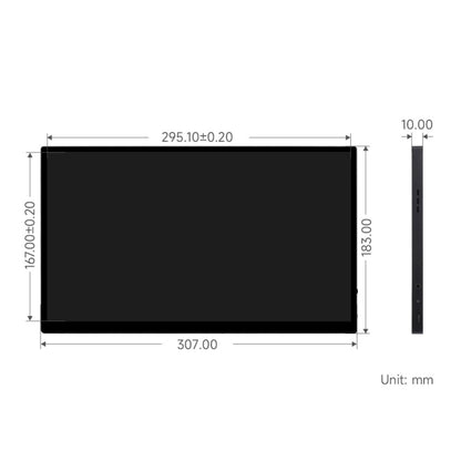 Waveshare 13.3 Inch 2K 2560×1440 HDMI/Type-C Display Interface AMOLED Touch Display(US Plug) - Modules Expansions Accessories by Waveshare | Online Shopping UK | buy2fix