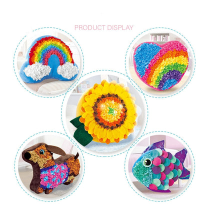 DIY Plush Pillow Toy Three-Dimensional Handmade Doll Material Package(Heart Shaped Rainbow) - Early Education Toys by buy2fix | Online Shopping UK | buy2fix