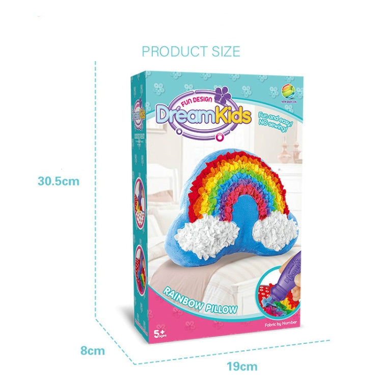 DIY Plush Pillow Toy Three-Dimensional Handmade Doll Material Package(Heart Shaped Rainbow) - Early Education Toys by buy2fix | Online Shopping UK | buy2fix